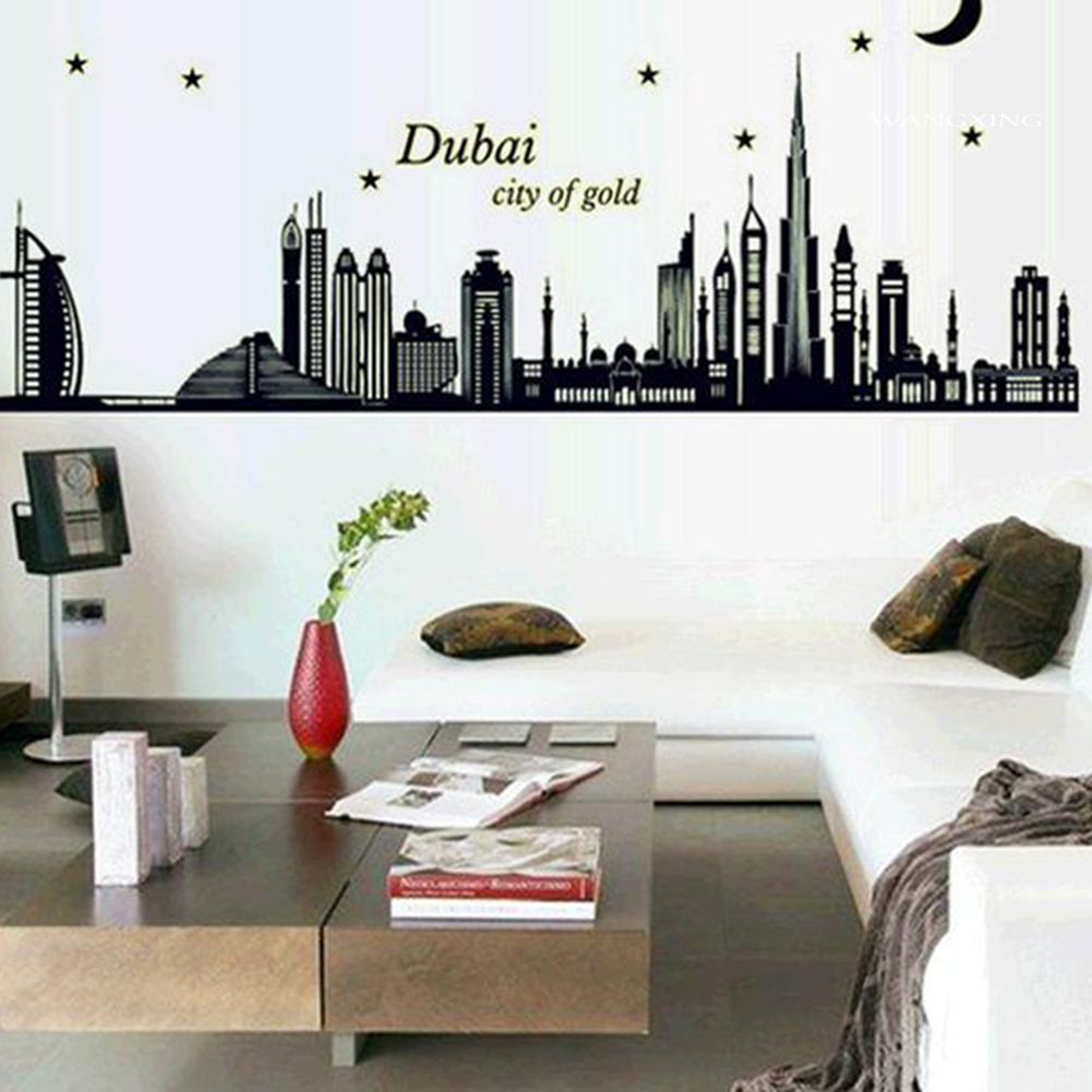 Miếng Dán Tường Dạ Quang Hình Thành Phố Dubai