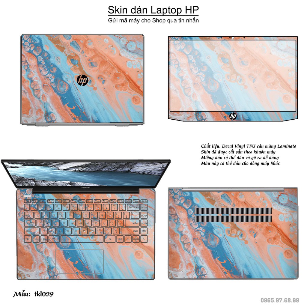 Skin dán Laptop HP in hình thiết kế _nhiều mẫu 6 (inbox mã máy cho Shop)