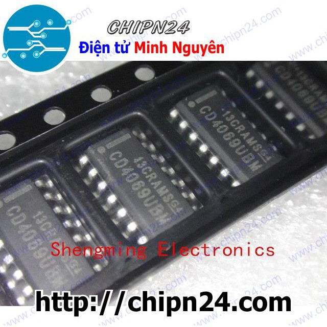 [3 CON] IC CD4069 SOP-14 (SMD Dán) (CD4069BM 4069)