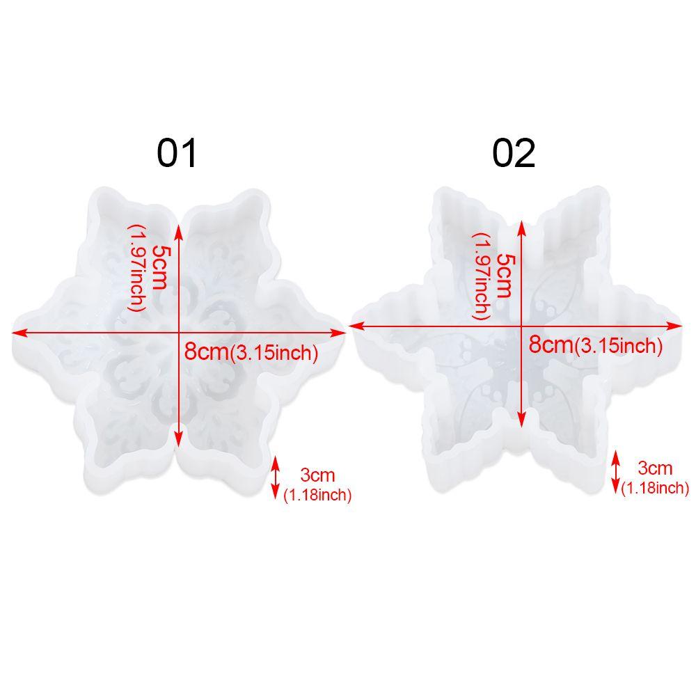 Khuôn Silicone Tạo Hình Ngôi Sao / Bông Tuyết 3D Trang Trí Nghệ Thuật