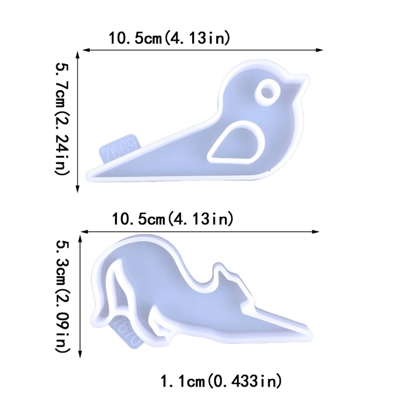 Khuôn Chặn Cửa Bằng Silicone Chống Kẹp Tay Hình Động Vật