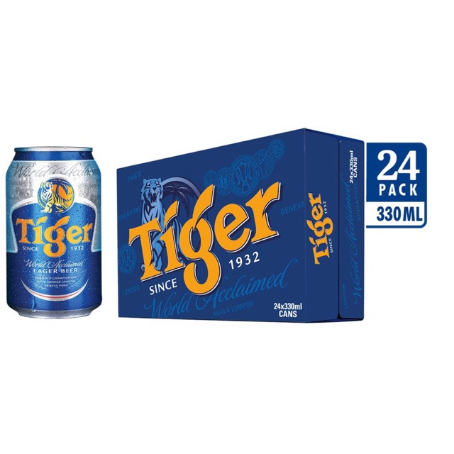 Thùng Bia Tiger 24 lon 330ml