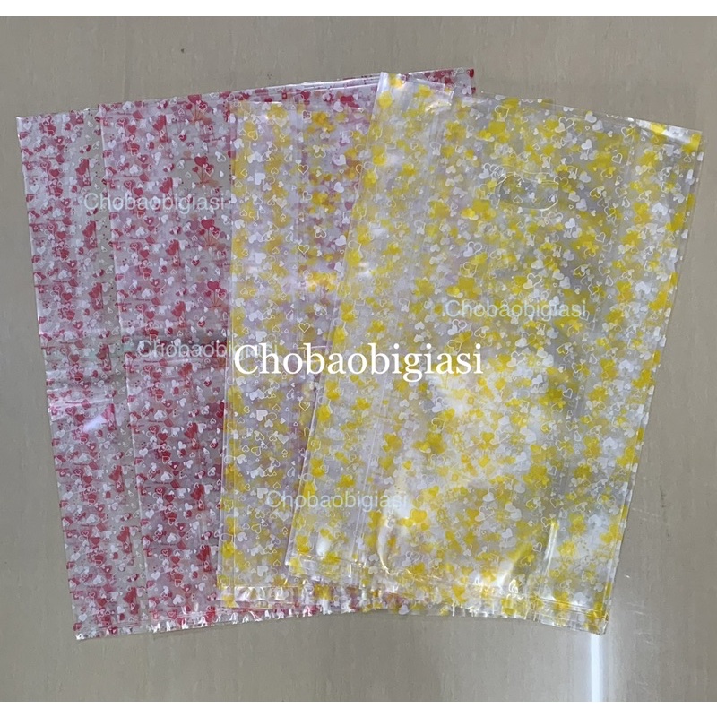 {Giá sỉ 10kg/size} Túi PP hột xoài in 2 màu, túi PP in hình, hàng đẹp, chọn họa tiết Ngẫu Nhiên (sp y hình)