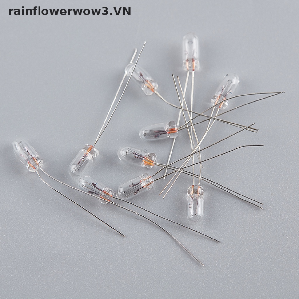Set 10 Bóng Đèn Sợi Đốt Mini 3 / 4 / 5mm 3 / 6 / 12 / 24V