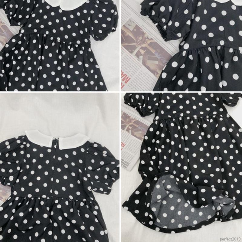 Nữ sinh cá nhân Hàn Quốc váy búp bê Polka Dot.