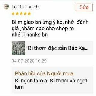 Bí thơm Bắc Kạn 2(Người Ba Bể)3kg