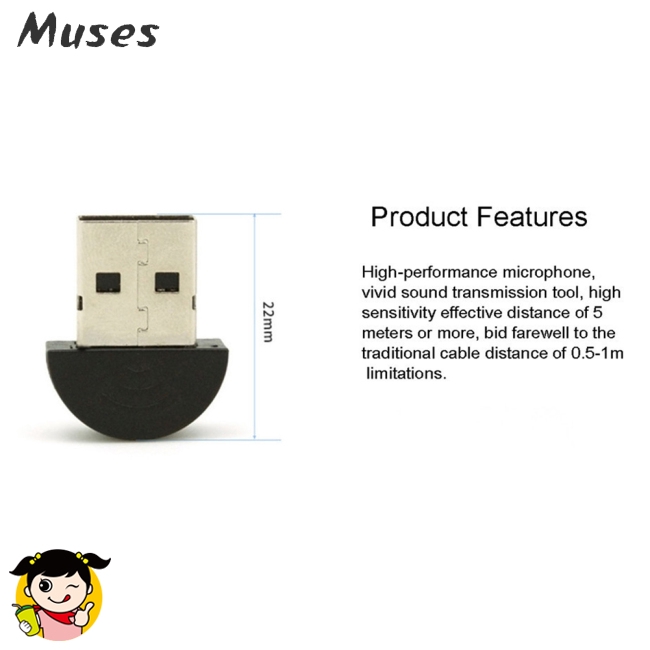 Micro USB 2.0 Muse07 mini 4.5V kiểm soát âm thanh