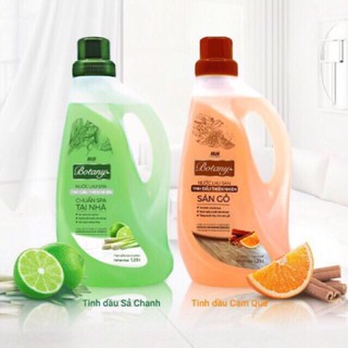 Nước lau sàn BOTTANY tinh dầu thiên nhiên lau sàn gỗ cam quế và spa sả chanh 1,2L