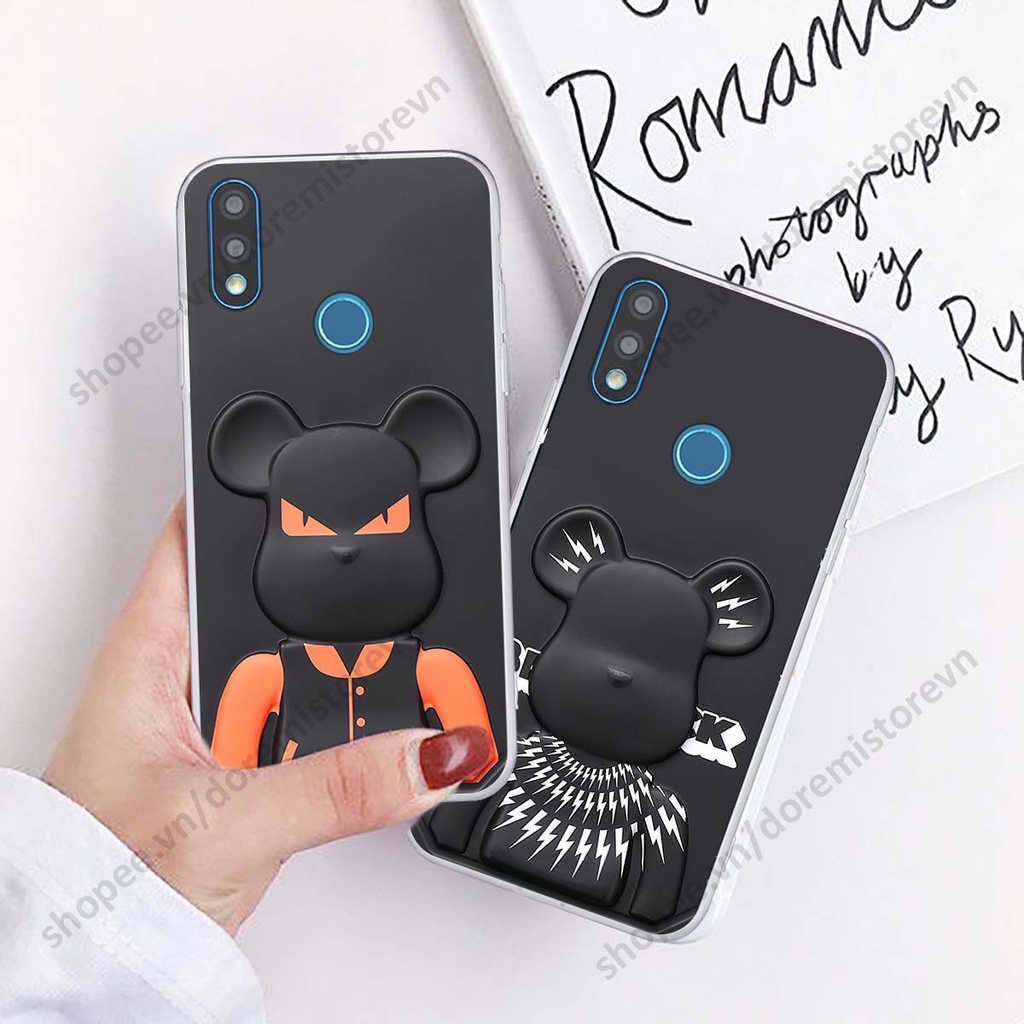 Ốp lưng Vsmart Joy 2 Plus / Joy2+ hình kaws, kith, bear brick nổi 3D phong cách độc đáo