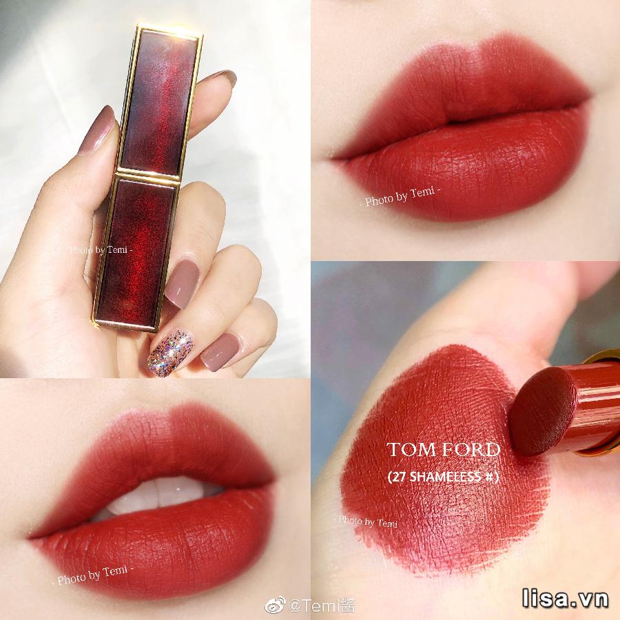 Son Thỏi Tom Ford Lip Color Satin Matte  Bunny Beauty hàng đủ bill