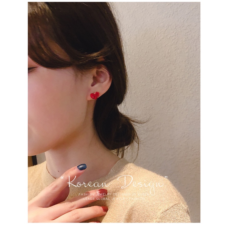 Bông tai hình hoa phong cách Hàn Quốc thời trang