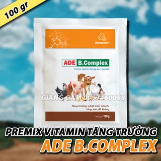 Cung cấp vitamin, tăng trọng gia súc, gia cầm - ade b.complex - 100gr
