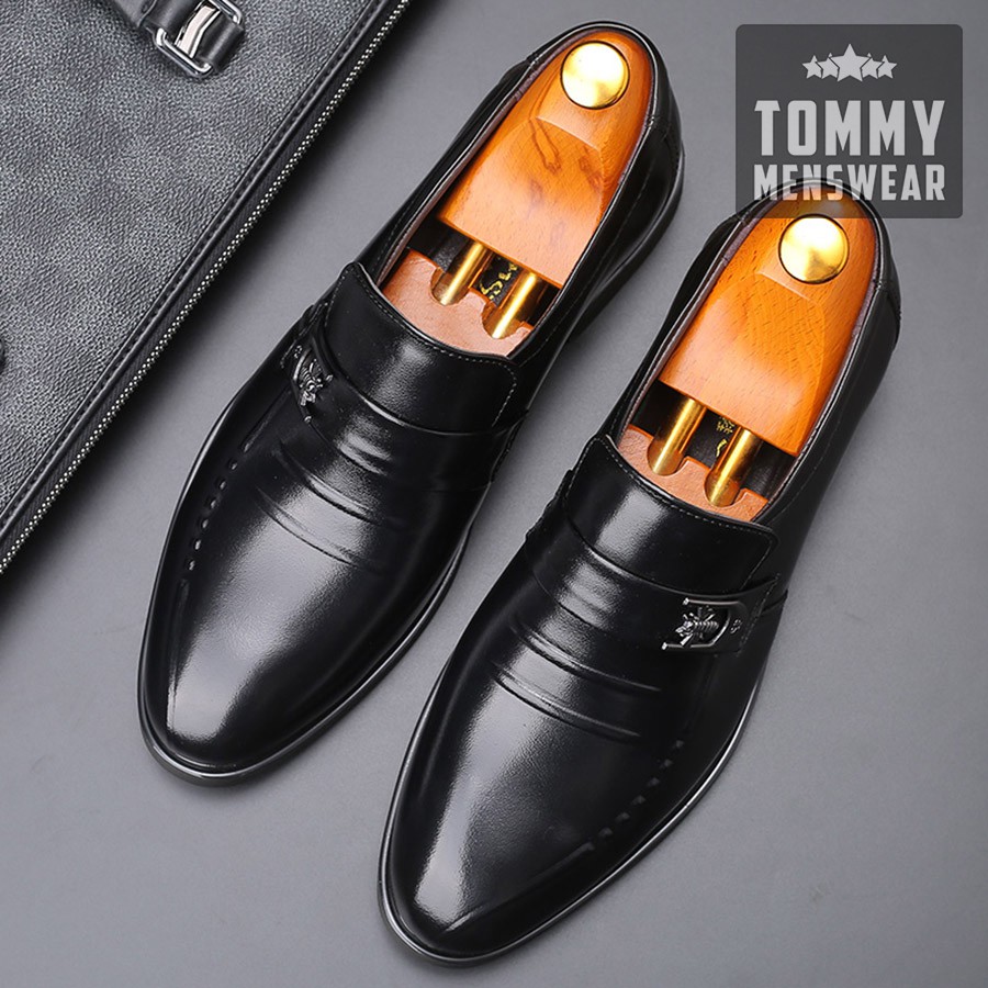 Giày Tây Nam - TẶNG TẤT - Giày Lười Nam Cao Cấp Xuất Dư GD94 | BigBuy360 - bigbuy360.vn