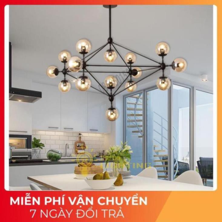 *Bảo hành 12 tháng*Đèn Chùm Phân Tử Ondric 15 bóng - Decor lighting, chùm ý 15 bóng dạng phân tử trang trí phòng khách