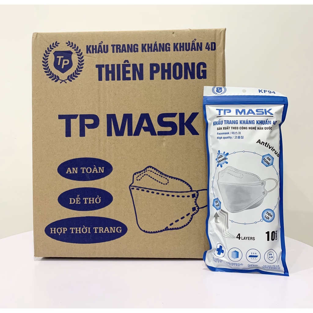 THÙNG 300 CHIẾC KHẨU TRANG KHÁNG KHUẨN 4D QUỲNH AN MASK KF94  CAO CẤP ÔM SÁT MẶT | BigBuy360 - bigbuy360.vn