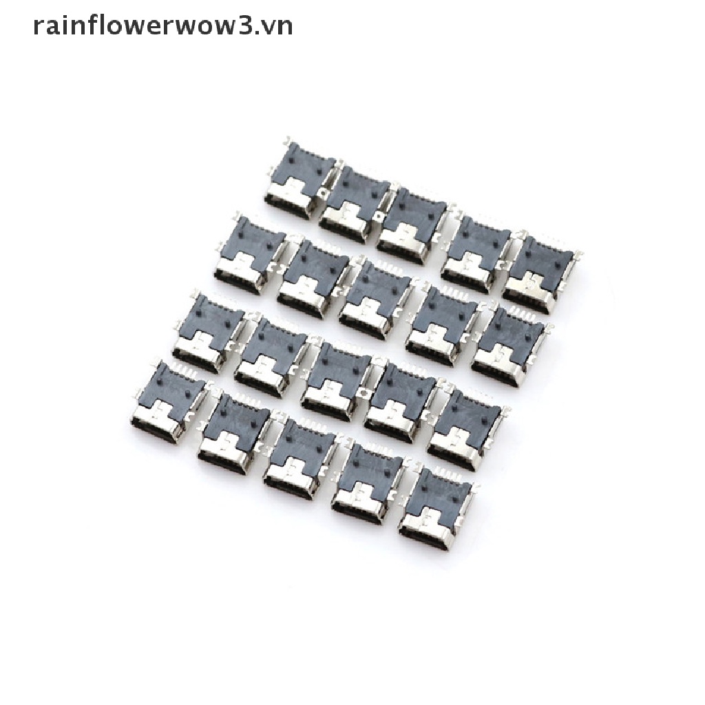Set 20 Linh Kiện Điện Tử USB Type B 5-Pin 180 Độ SMD SMT PCB