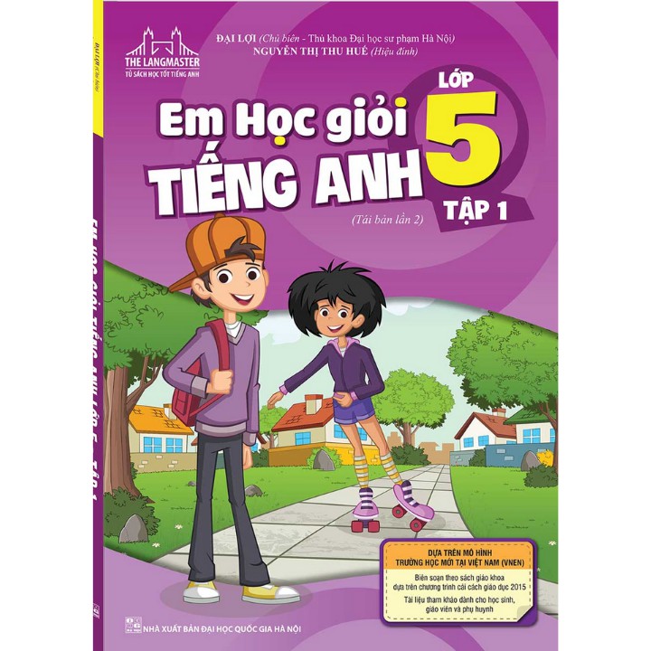 Sách - The Langmaster - Em Học Giỏi Tiếng Anh Lớp 5 Tập 1 (Kèm Cd)