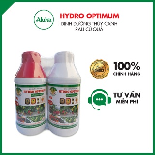 Dinh dưỡng thủy canh trồng rau củ quả hydro optimum cặp 1000ml, phân bón cao cấp
