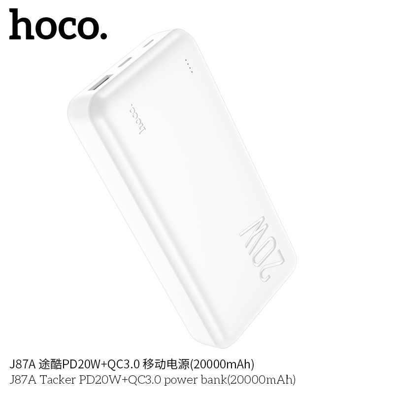 Sạc Dự Phòng Hoco J87A 20000mah sạc nhanh 20W, QC3.0