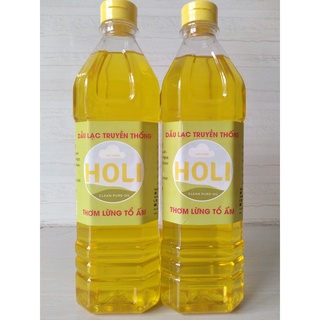 DẦU LẠC NGUYÊN CHẤT ÉP LẠNH HOLI 1L