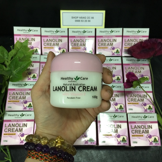 Kem nhau thai cừu Healthy Care Natural Lanolin – Vitamin E Cream