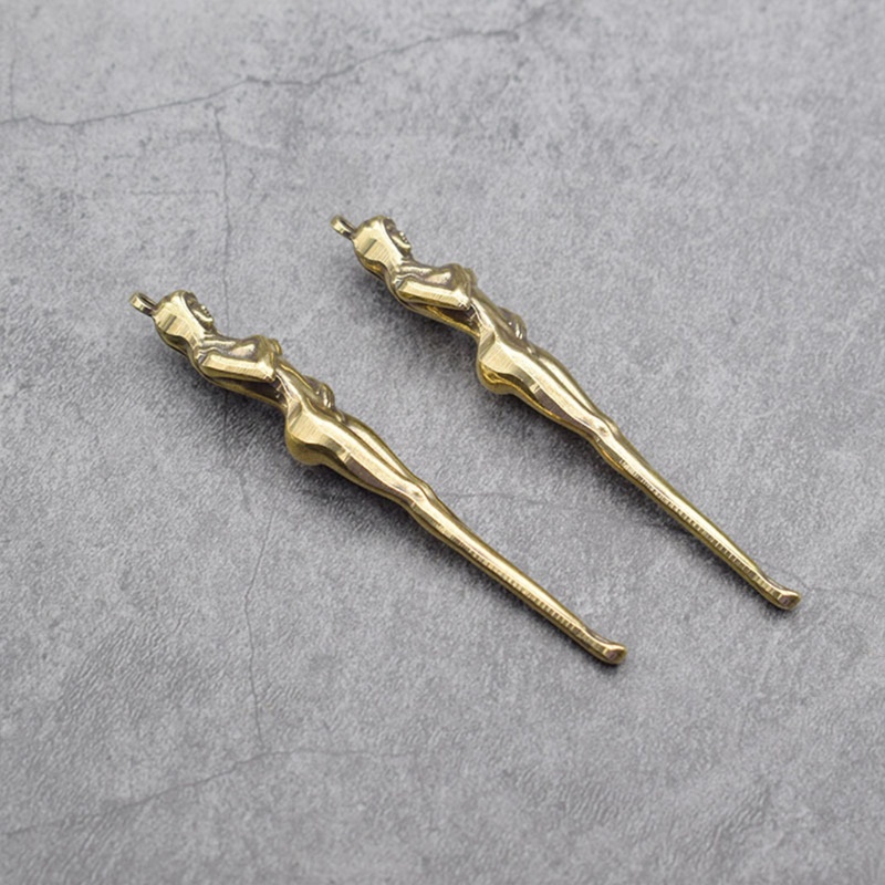 Dụng cụ lấy ráy tai bằng đồng thau làm thủ công sáng tạo cho nữ