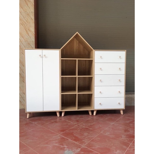 TỦ TRẺ EM GỖ CÔNG NGHIỆP MDF LÕI XANH CHỐNG ẨM.
