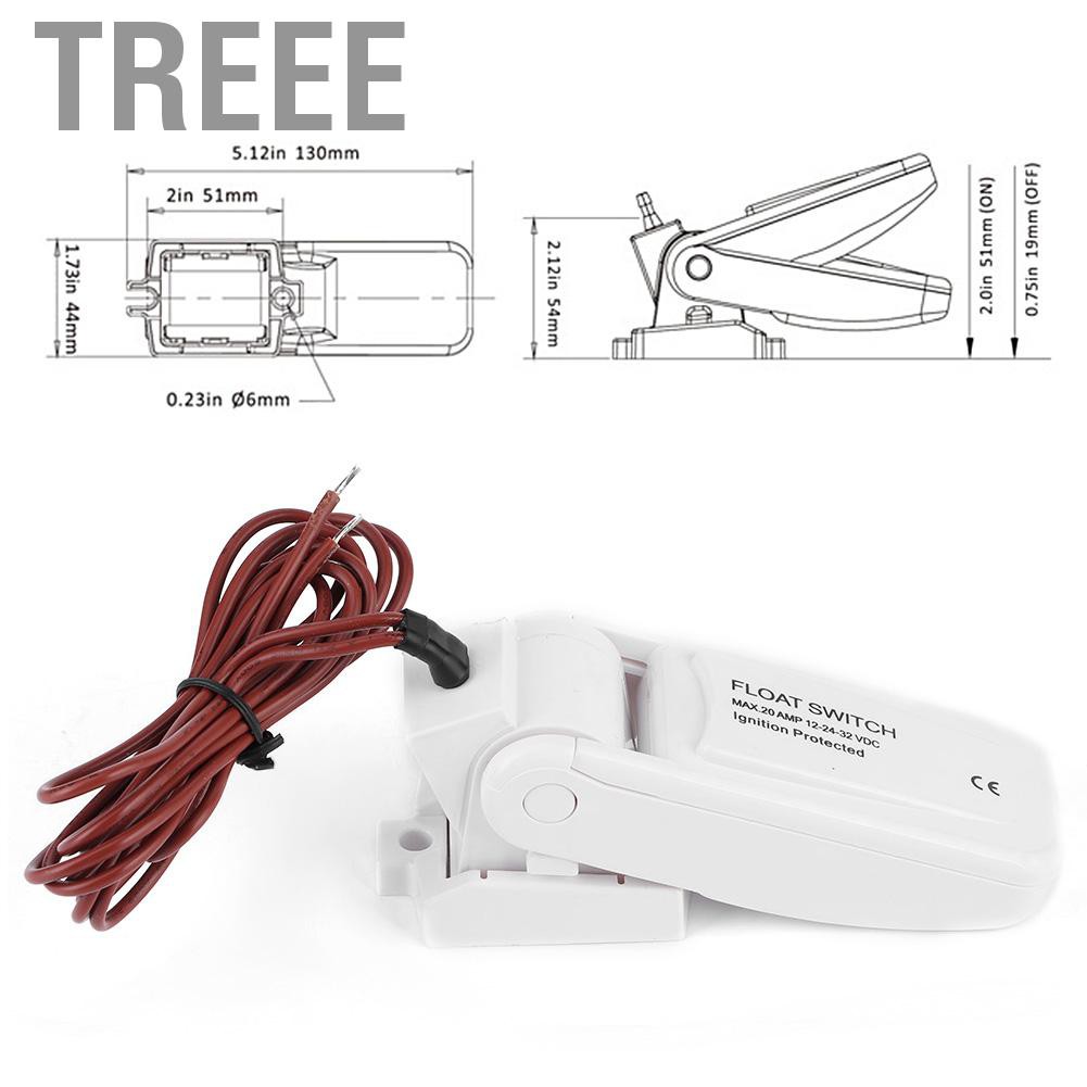 Công Tắc Bơm Nước Chống Rò Rỉ Treee 12-24 - 32vdc