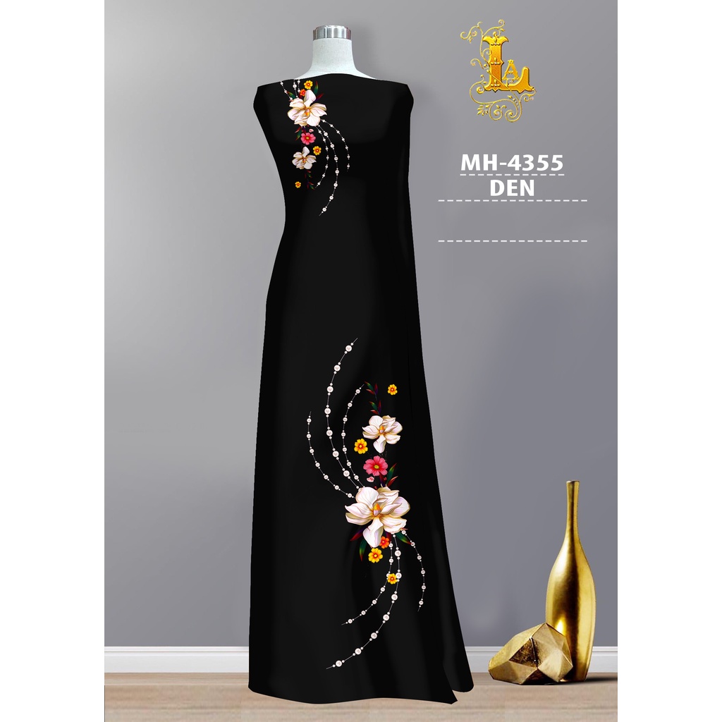 Vải áo dài hoa tà , chất lụa ruby bóng nhẹ, sang trọng, mềm, mượt, mịn, mát, co giãn nhẹ bề ngang.