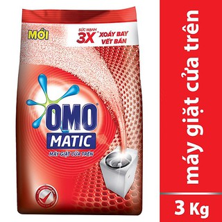 (CHÍNH HÃNG) BỘT GIẶT OMO MATIC 3KG CHO MÁY GIẶT CỬA TRÊN