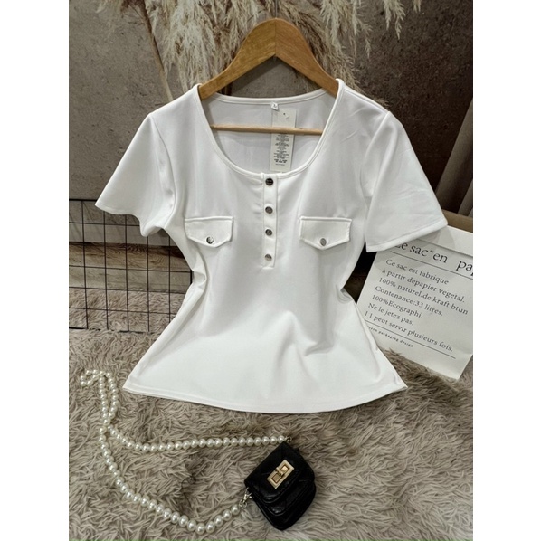 ÁO THUN KIỂU PHỐI NÚT BIGSIZE 65-100KG KÈM ẢNH THẬT