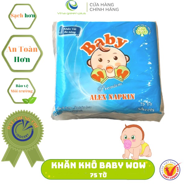 [BÁN BUÔN/SỈ] Khăn vải khô Đa năng Baby Wow cho Bé