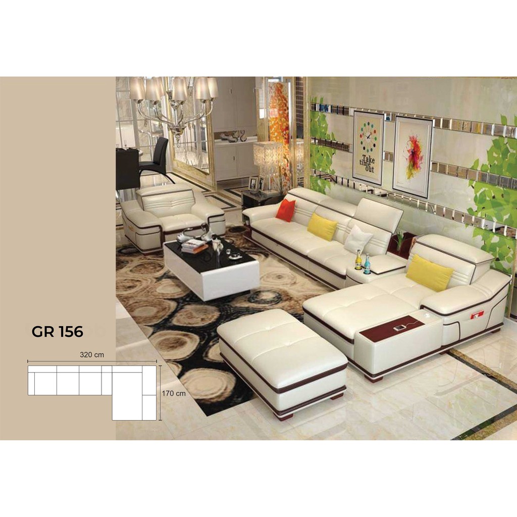 Bộ sofa góc thư giãn cao cấp GR-156