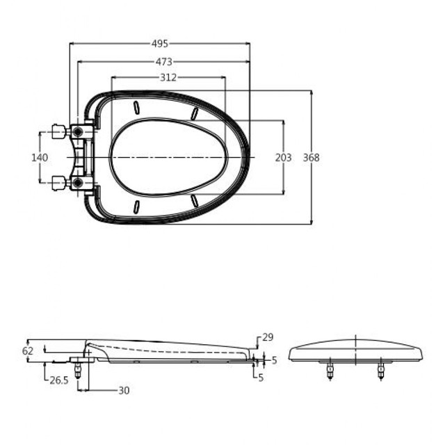 Nắp Bồn Cầu TOTO TC385VS êm chính hãng , gắn được hầu hết các bồn cầu ToTo hiện nay