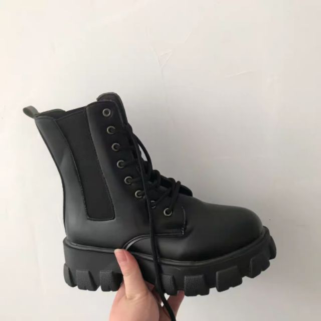 (HÀNG CÓ SẴN - ẢNH THẬT FEEDBACK) Bốt nữ ulzzang A1 đế cao 5cm | BigBuy360 - bigbuy360.vn