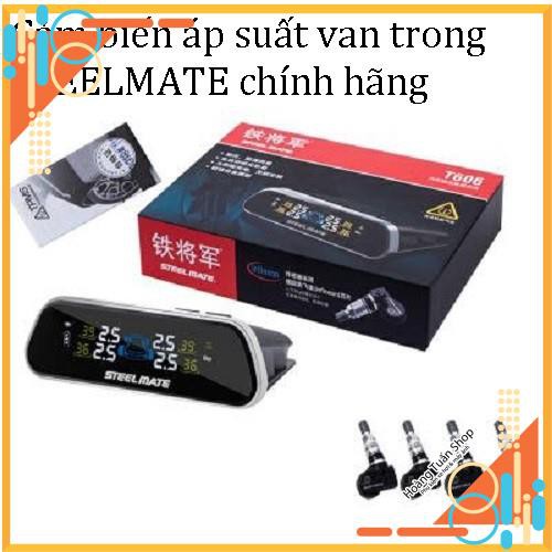 Cảm biến áp suất lốp STEELMATE van gắn trong T606 chính hãng nguyên seal TPMS năng lượng mặt trời