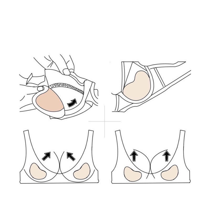 Miếng dán ngực nâng ngực, mút độn ngực chống trượt JOCOSI D2001