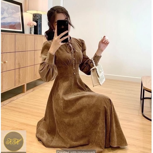 Đầm [váy] nữ hàng thiết kế cao cấp đi đám cưới, dự tiệc đi chơi đều sang chảnh, dáng dài sang trọng chất dạ nhung | BigBuy360 - bigbuy360.vn