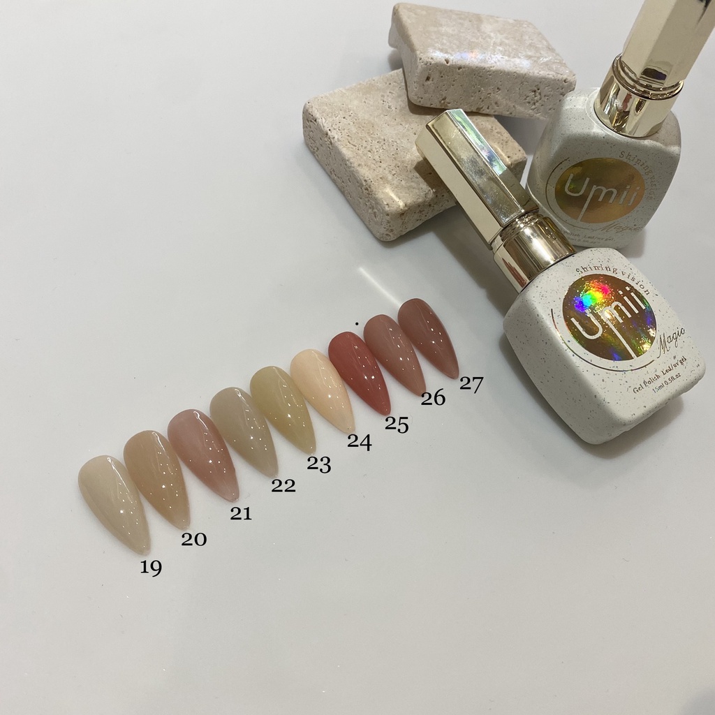 Sơn thạch umi 54m tone màu nhẹ nhàng thanh lịch - Đồ nails Nhật Quyên