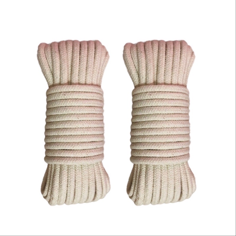 20 mét - Dây Cotton tròn 5mm có lõi chắc mịn dùng trong thời trang, macrame, căng lều, dây rút balo