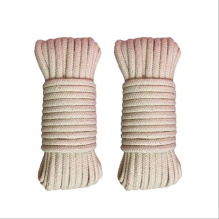 6 mét - Dây Cotton tròn 5mm có lõi chắc mịn dùng trong thời trang, macrame, căng lều, dây rút balo