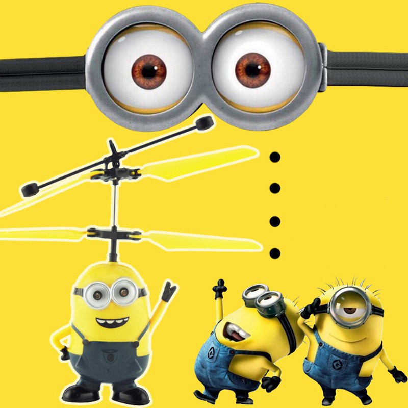 MÁY BAY CẢM ỨNG MINION , DOREMON, MÈO KITY CHO BÉ KÈM DÂY SẠC