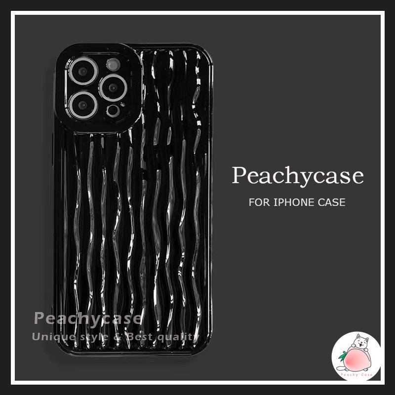 Ốp Điện Thoại TPU Mềm Bảo Vệ Camera Màu Đen Bóng Cho iPhone 14 13 Mini 12 Pro Max 11 Xr Xs Max X 12Mini