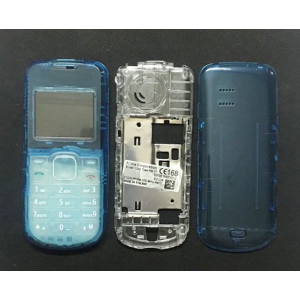 [Mã ELORDER5 giảm 10K đơn 20K] Bộ vỏ Nokia 1202 kèm phím ( chọn màu đen và trong suốt màu )