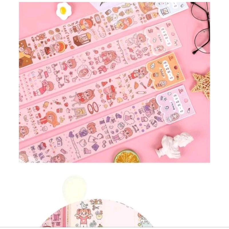 Sticker dây siêu dài 35cm trang trí sổ, đt, đồ dùng- mẫu ngẫu nhiên