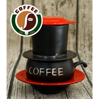 phin cà phê sứ (màu đỏ)