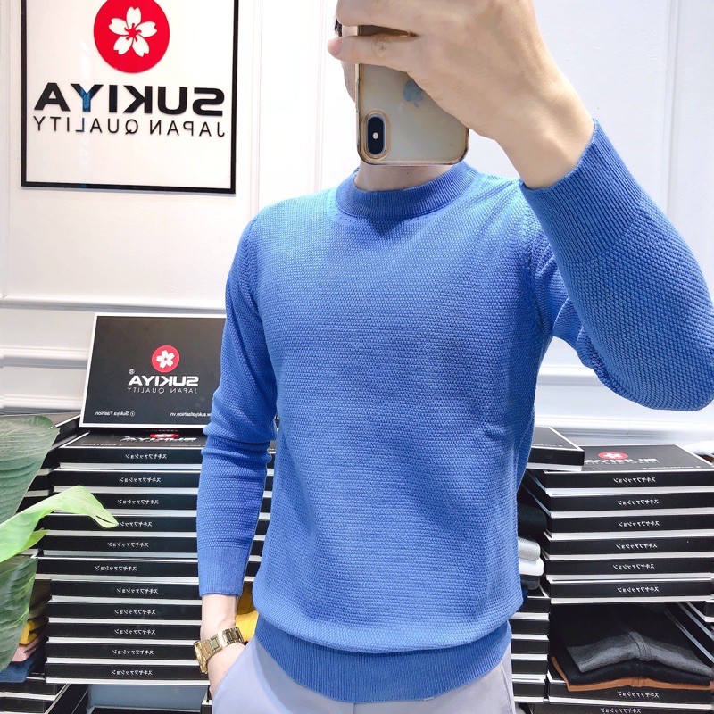 Áo len nam cổ tròn, Chất lông cừu mềm mại 06 | BigBuy360 - bigbuy360.vn