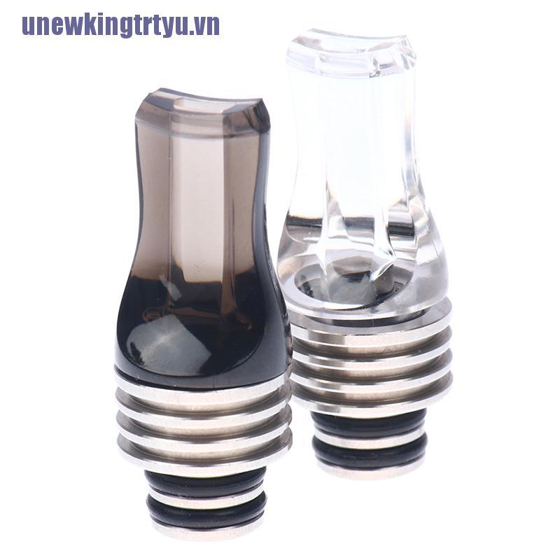 <gtrtyu>1Pc 510 Drip Tip Acrylic And Stainless Steel Flat Mouth Drip Taste Type Drip Tip