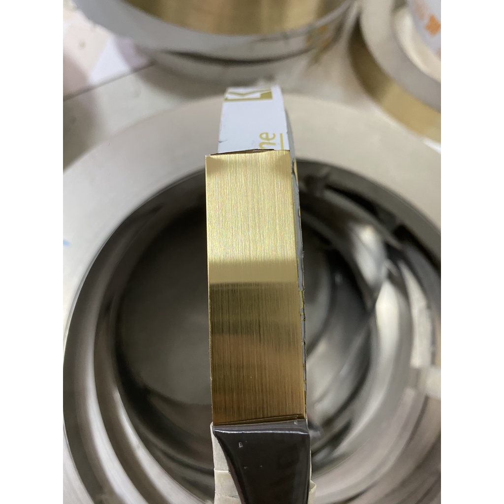 LA Cuộn Trang Trí  Inox Vàng Xước