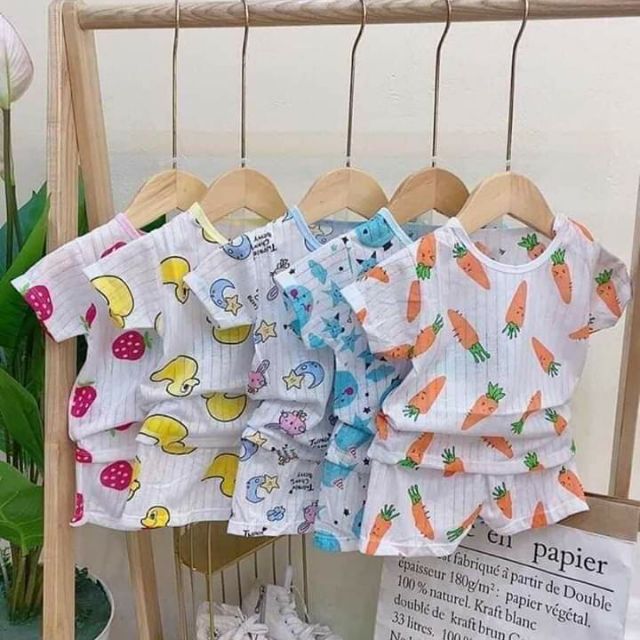 Bộ cotton cộc tay 15k
